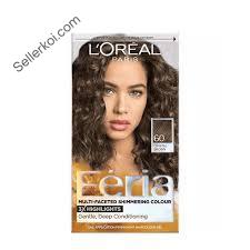L'Oreal Paris Feria Multi-Faceted Shimmering Permanent Hair Color - Light Brown 60
